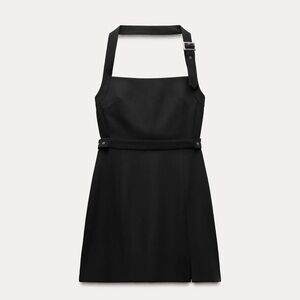 Zara Black Mini Dress with Halter Neck